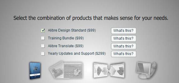 Alibre adds a clarification page to its site to spell out what you get with the special offer.
