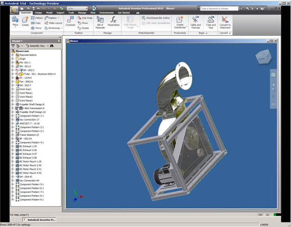 Running Autodesk Inventor from a standard browser, made possible in Project Twitch, now live in Autodesk Labs.