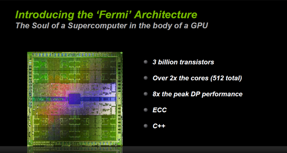 Published specs for the next NVIDIA GPU architecture, codenamed Fermi.