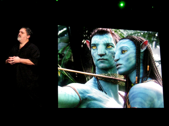 Lightstorm's Jon Landeau discussed Avatar, a movie made with Autodesk's MotionBuilder software.