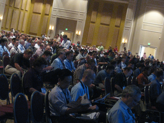 A cross section of the audience attending PTC User World Event 2010.