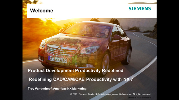 Introducing NX 7 with HD3D, a Webinar I co-presented on August 13 with Siemens PLM Software's Troy Vanderhoof.