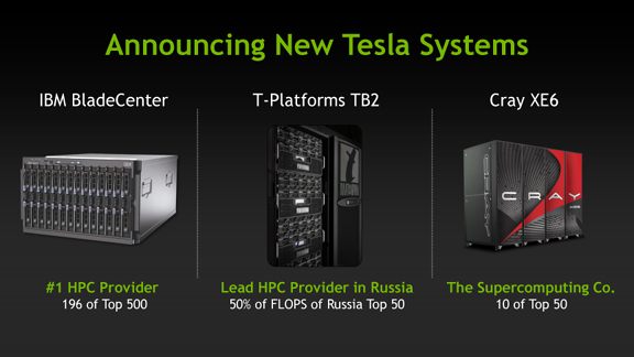 HPC systems now avaiable with NVIDIA Tesla GPUs.