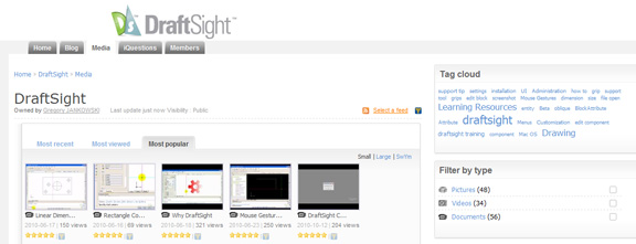 DraftSight community, hosted on DS's 3D SwYm, is an example of what you can do with social innovation.
