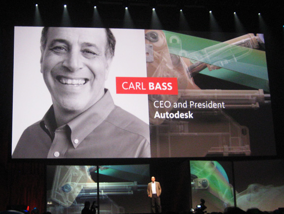 Autodesk  CEO Carl Bass welcomed attendees to AU2010.