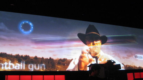 SolidWorks World 2011 opens with a Spaghetti Western-inspired shootout, featuring Jeremy Luchini, host of the Let's Go Design series (http://www.solidworks.com/pages/programs/letsgodesign).