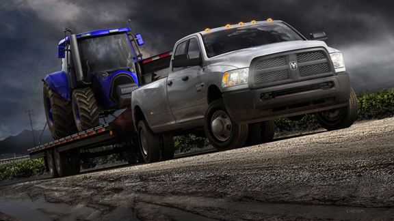 Doug Didia's dramatic rendering of a Storm Trooper truck, done in KeyShot 5.1.