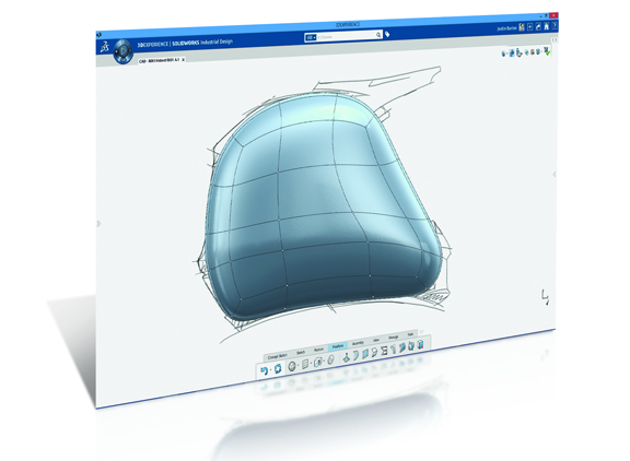 Sneak peek of SolidWorks Industrial Design with parametric input.