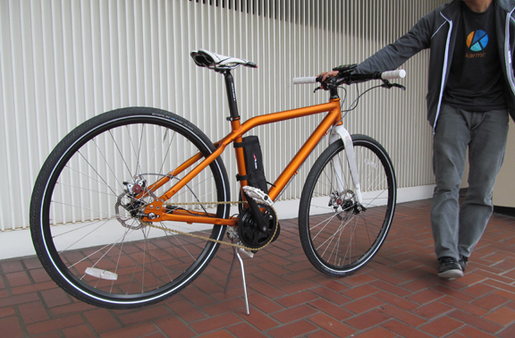 A prototype electronic bike from Karmic Bikes, designed in Autodesk Fusion 360 software.
