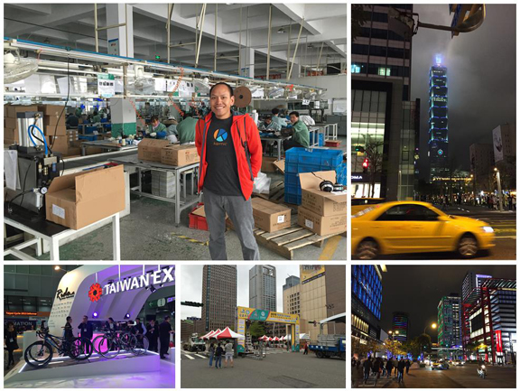Hong Quan, Karmic Bikes, visited Taiwan to line up his manufacturing operations. 