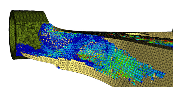 Lattice Structure optimization with Altair Engineering's OptiStruct software (image courtesy of Altair).