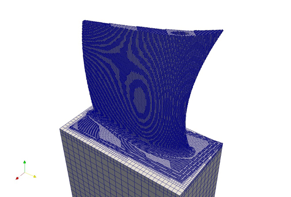 Simulating a 3D print job in Autodesk Netfabb. (Image courtesy of Autodesk)