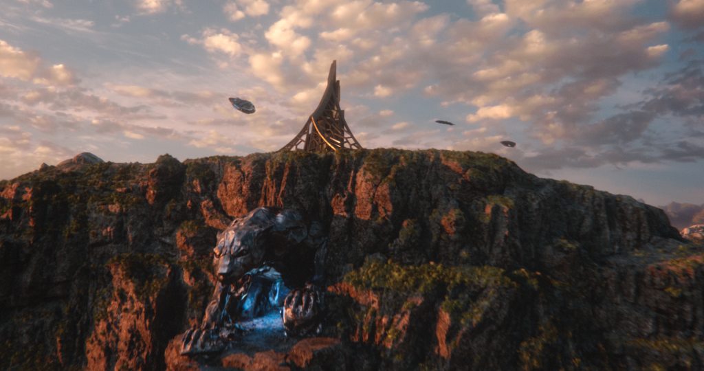 In the Black Panther movie, the mythical African nation of Wakanda sits atop a huge reserve of vibranium. Image courtesy of Marvel.