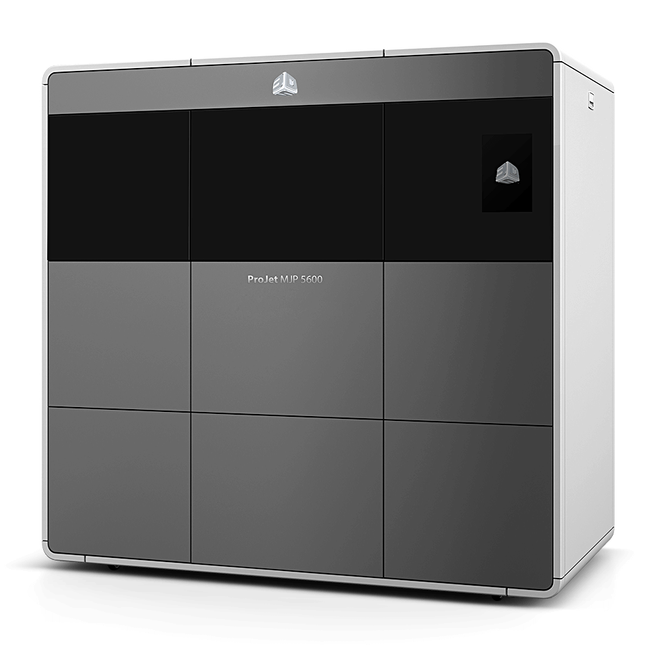The ProJet MJP 5600 is a large format, multi-material 3D printer the company says offers print speeds up to two times faster and part costs up to 40% less than competing multi-material 3D printers. Image courtesy of 3D Systems.