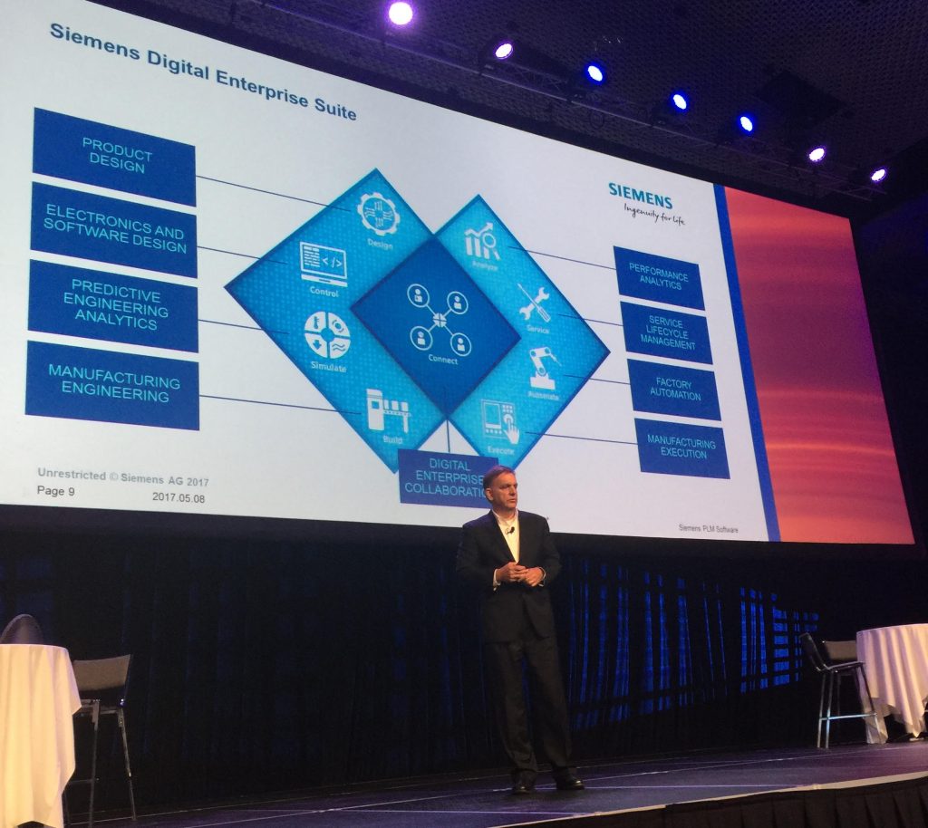 Tony Hemmelgarn, president and CEO of Siemens PLM Software, explains the companys Digital Enterprise Suite.