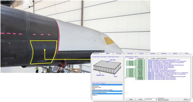 manufacturers turned to Collier Research’s HyperSizer software for automated design, stress analysis and sizing optimization. Image courtesy of Collier Research.