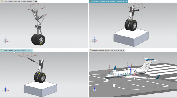 Simcenter 3D allows efficient assembly of large motion models through management and re-use modular mechanisms. Images courtesy of Siemens.