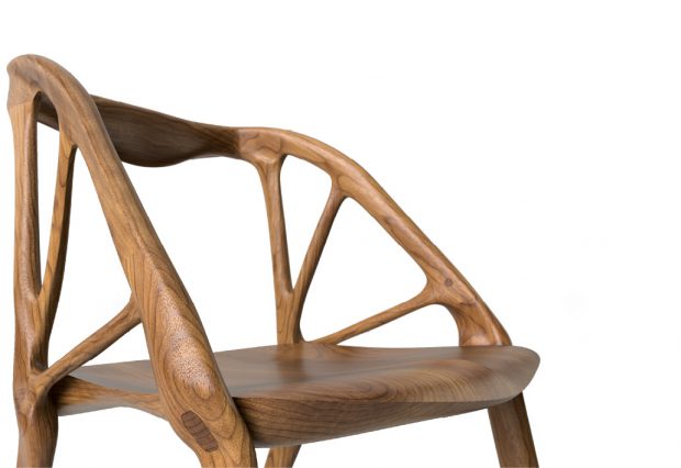Rendered views of the Elbo Chair, designed in Dreamcatcher using algorithms. Image courtesy of Autodesk.