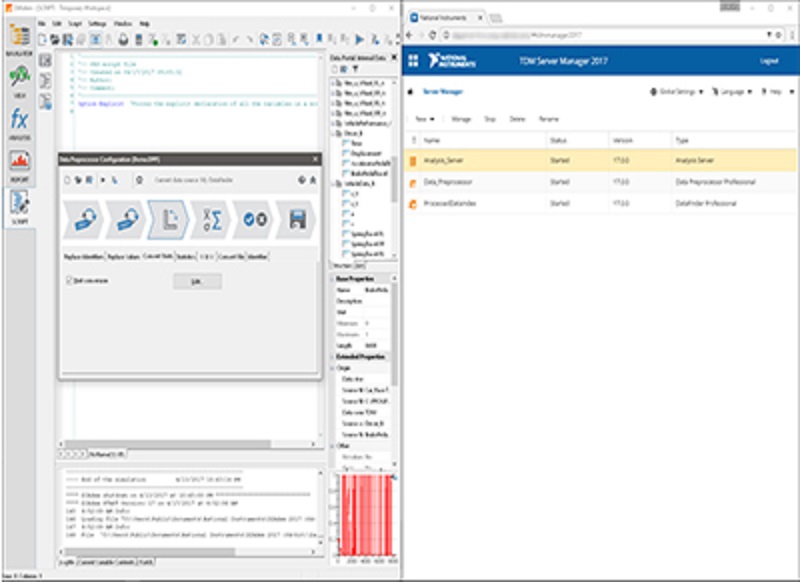 NI's Data Management Software Suite, an enterprise solution, melds tools from the company's Technical Data Management solution portfolio with a new application that automates the search, standardization, analysis and reporting of measurement data. Image courtesy of National Instruments.