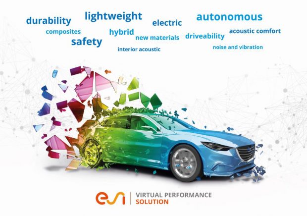 The latest version of ESI Virtual Performance Solution was designed to meet the biggest challenges of the automotive industry. Image courtesy of ESI Group.