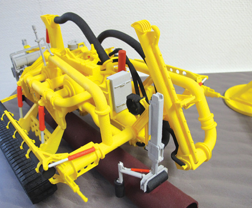 Seatools, a subsea technology company, builds key scale models of its machinery designs using 3D Systems SLS 3D printing with the Duraform PA nylon materials. On completion of the prints, the models are sanded and painted for the company’s trade shows and marketing. Image courtesy of 3D Systems.