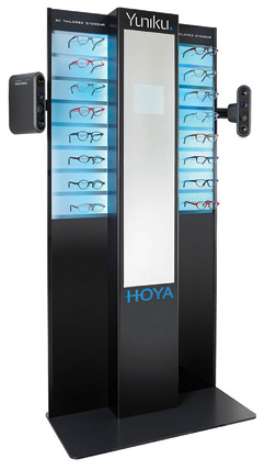 HOYA has launched Yuniku, a 3D scanning system that aids in the production of custom eyewear. Image courtesy of HOYA Vision Care.
