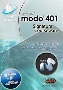 3D Garage.com Ships New Luxology modo 401 Training DVD for 3D Modeling and Animation
