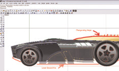 Photoshop enables comments and suggested changes to the model.