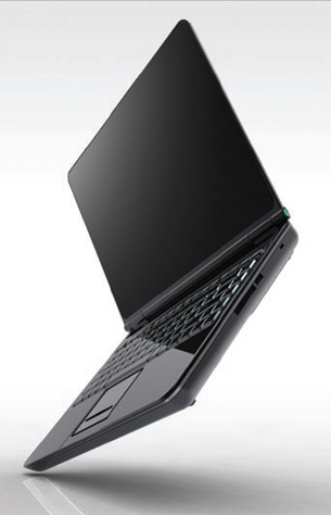 This is a laptop design study from Design Edge rendered in HyperShot.