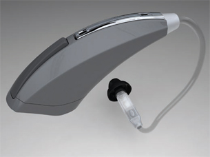 This is a HyperShot rendering of the Zon hearing aid by Stuart Karten.