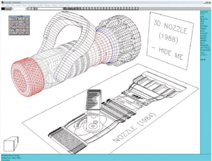 From 2D to 3D with AutoCAD in the 1980s.