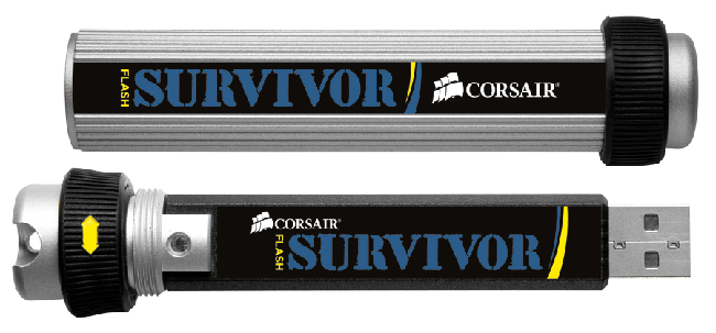 Corsair Releases New 64GB Flash Survivor USB Drive