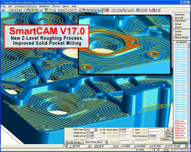 SmartCAMcnc Releases SmartCAM V17 